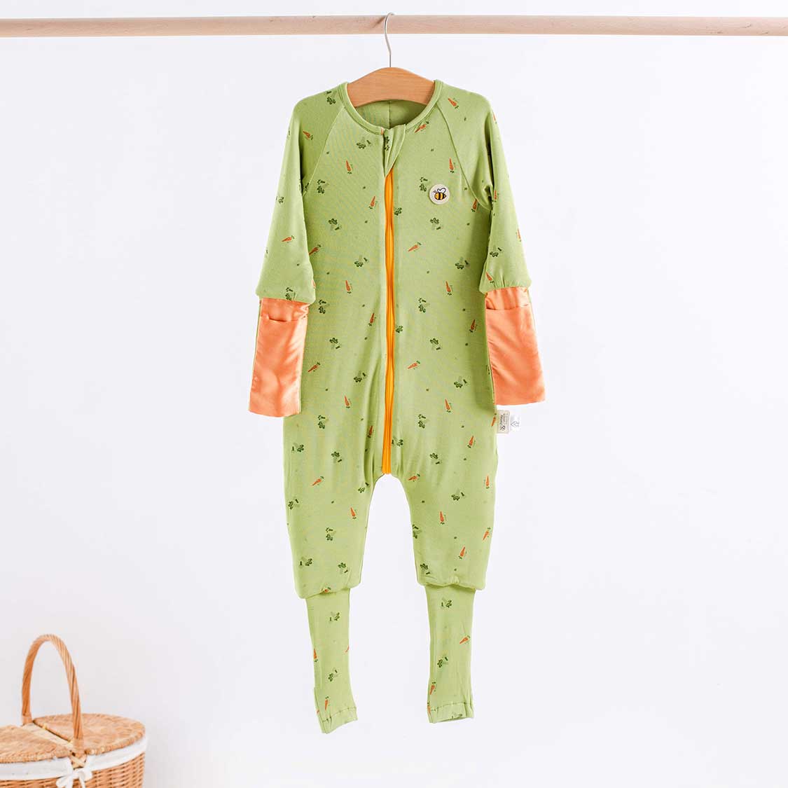COMFORT Organic Bamboo Onesies in Veges