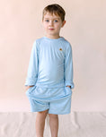 Load image into Gallery viewer, COMFORT Organic Bamboo Shorts in Blue
