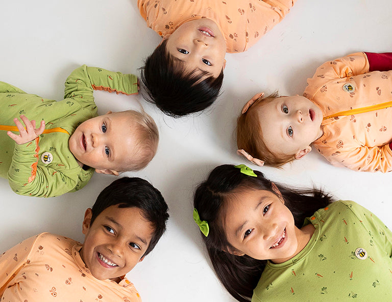 children wearing comfortable ezcema friendly clothing