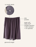 Load image into Gallery viewer, COMFORT Organic Bamboo Shorts in Dark Gray
