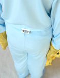 Load image into Gallery viewer, COMFORT Organic Bamboo Long Sleeved Top & Bottom Set in Blue
