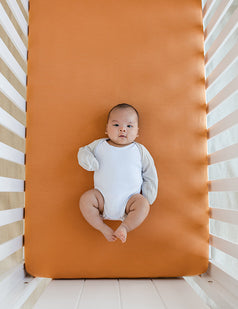 Organic Bamboo Fitted Sheet in Ocean