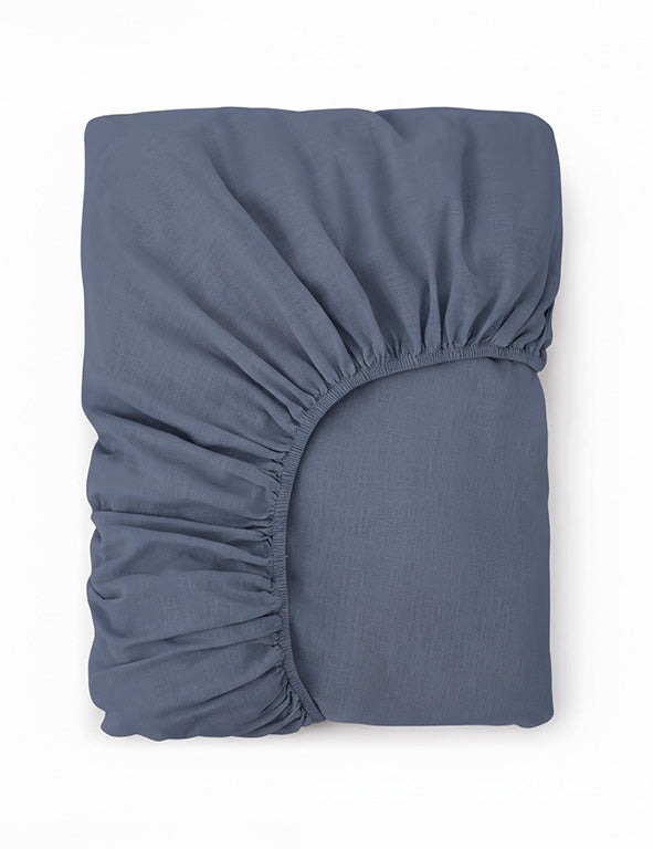 Organic Bamboo Fitted Sheet in Ocean