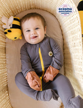 COMFORT Organic Bamboo Onesies in Dark Gray