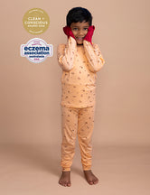 COMFORT Organic Bamboo Long Sleeved Top & Bottom Set in Fruits